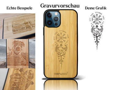 INDIVIDUELL iPhone 12 Pro Max Bambus-Kunststoff